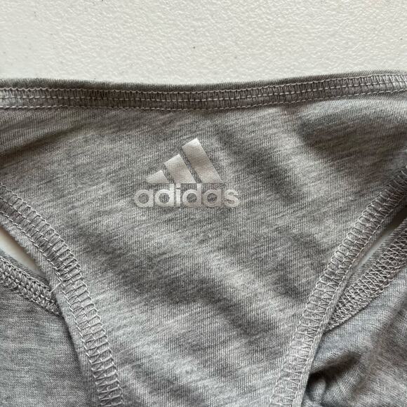 Adidas Gray Muscle Athletic Tank Top Size Small (8-10) - Picture 8 of 13